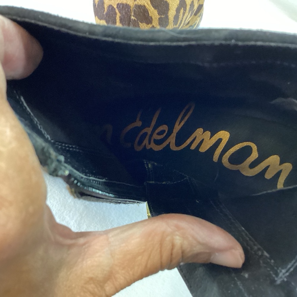 Sam Edelman Leopard Print Ankle Booties SZ 8M $120 - Picture 7 of 12